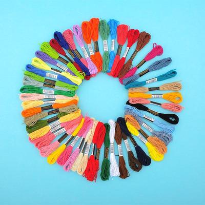 Handmade DIY Embroidery Thread: 50, 100, 150, 447 Fixed Colors for Cross Stitch & Weaving