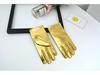 Adult Women's Summer Performance Gloves - Gold Fluorescent Thin Spandex Gloves for Dance, Stage, or Parties.
