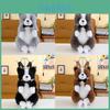 Zaino Peluche Border Collie di Grande Capacità per Viaggi all'Aperto e Regalo per Donne