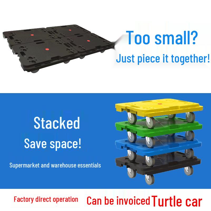 Heavy-Duty Flatbed Dolly Cart