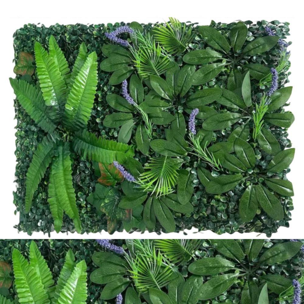 Flower Artificial Eucalyptus Carpet 60*40cm Artificial Fern Grass  Privacy Screen