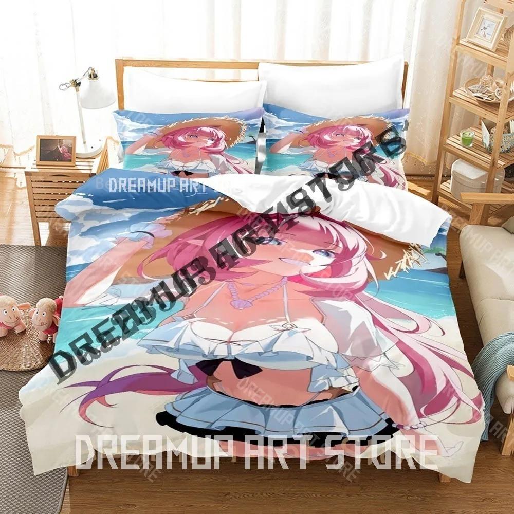 3D Print Elysia Honkai Impact 3rd Bedding Set Single Twin Full Queen King Size Bed Set Adult Bedroom Duvetcover Sets Anime