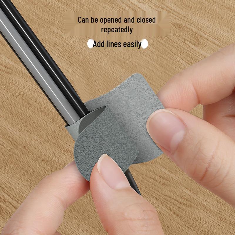Self-Adhesive Cable Organizer: No-Punch Magic Tape for Desk Power Cord Routing