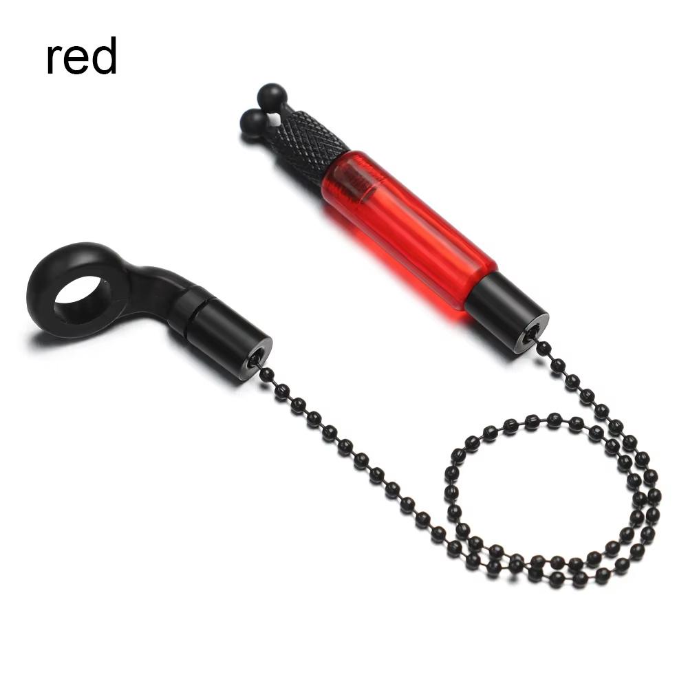 

Сигнализатори клювання Вішалки для риболовлі на коропа Бобіни Свінгери Індикатори Сигналізація для риболовлі Свінгер Сталевий ланцюг 4 кольори Сигналізація клювання Інструменти для риболовлі червоний