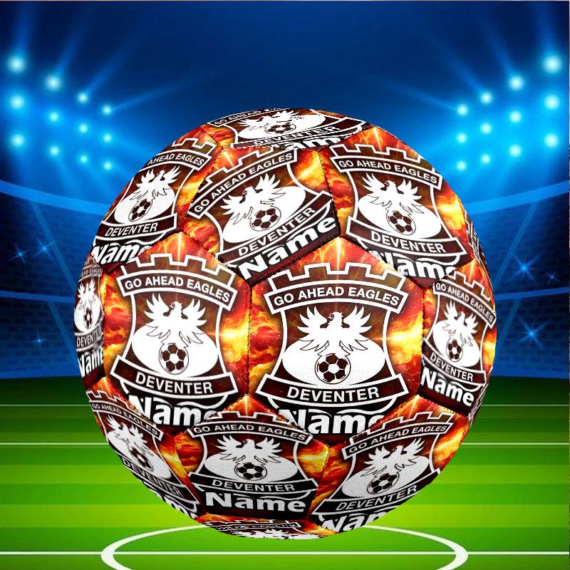 Custom Name Personalized Go Ahead Eagles Print Size 5 Soccer Ball Training & Match Football, for Team, Kicking, Gift for Football Enthusiasts