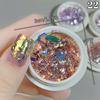 Year'S Red Nail Shining Yunjin Sequin Irregular Nail Patches Decoration Accessory Nail Painting