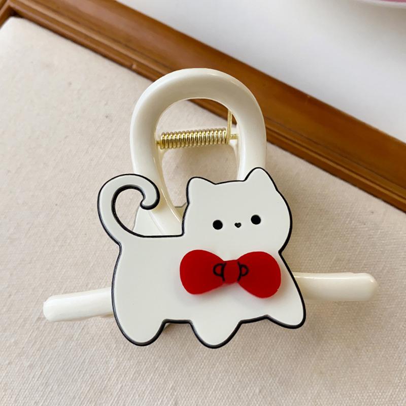1pc New Cute Animal Dog Claw Clip Women's High-end Feeling Hair Clip Half-up Hair High Ponytail Shark Cl Headpiece
