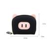 PU Leather Cartoon Pig Multi Card Slot Holder Zipper Coin Purse Soft Touch Clip Wallet for Women Kids Party Use