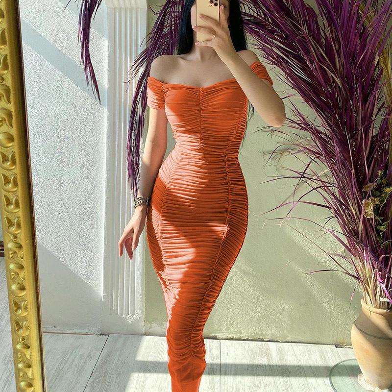 Moda mujer Casual ceñido al cuerpo Bang vendaje Sexy Club vestido