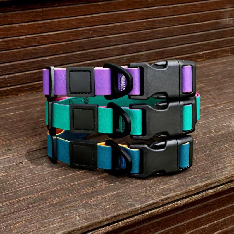 This Waterproof Dog Collar and Leash Set Is Made of High-Quality PVC Material, Which Is Durable and Wear-Resistant