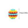 Colorful Multifunctional Durable Chew Ball - Soft Rubber Dog Toy for Interactive Play, Molar Teeth Cleaning, Fun Chewing,
