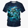 Sea Turtle Pattern T-Shirt for a Boy Girls Clothes Boy T-Shirts Fashion Short Sleeve Boys Clothes Round Neck Children's T-Shirt