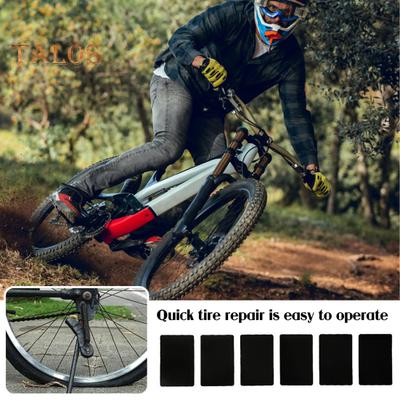 6Pcs/Sheet Bicycle Tire Repair Patch Glue-Free Universal MTB Mountain Road Bike Inner Tube Puncture Repair Adhesive Patch Bike Accessories