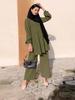 Damen Mode Gamaschen Set Weites Bein Hemd und Hosen Set Elegantes Einfarbiges Set Frühling/Herbst