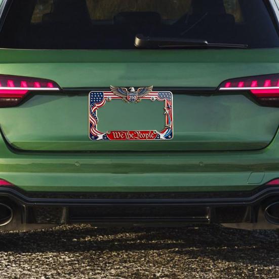 250th Anniversary License Plate Frame Commemorative 1776-2026 Metal Frame Universal Fit Durable Patriotic Car Accessory