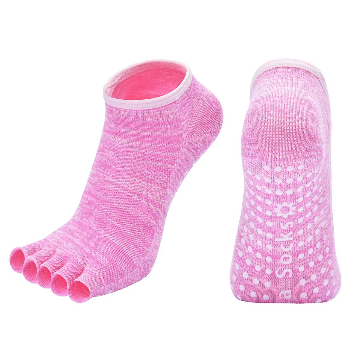 

Носки для йоги, женские и мужские, универсальные, хлопковые, для занятий спортом в помещении, для танцев, профессиональные, силиконовые, противоскользящие, для пилатеса, с пятью пальцами