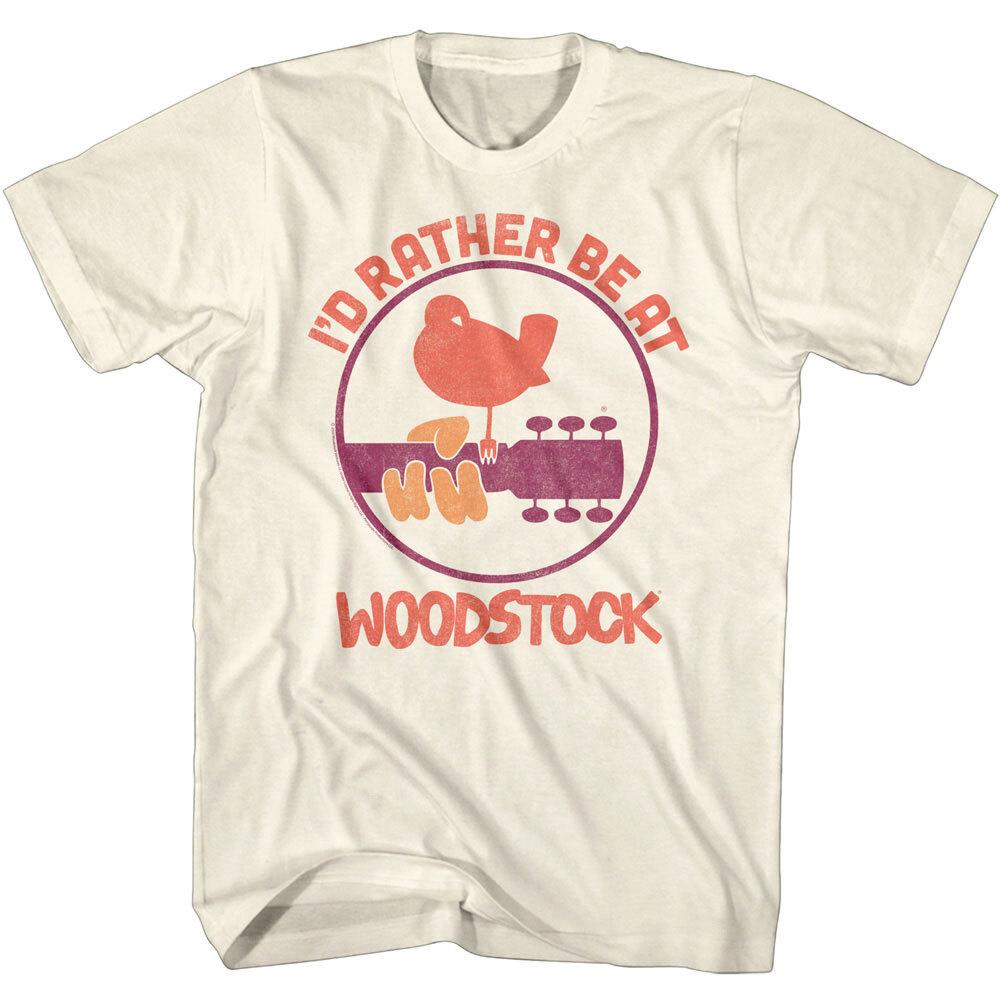 I d Rather Be at Woodstock Men T Shirt S