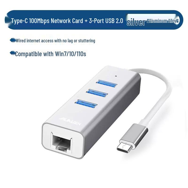 Driver-Free Type-C to RJ45 Gigabit Ethernet Adapter
