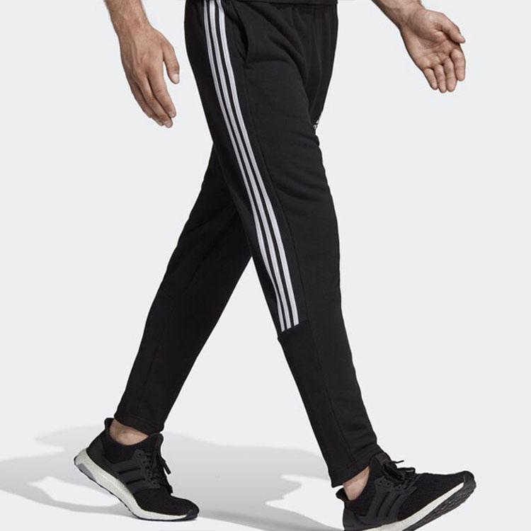 Adidas Three-Stripes Print Training Sweatpants Men Bottoms Black DT9901