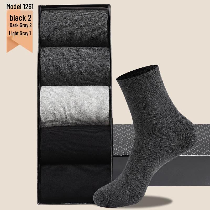 LangSha Men's Thick Mid-Calf Thermal Socks