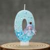 Princess Frozen Birthday Candles 0-9 Number Glitter Cake Candle Kids Girls Birthday Party Cake Topper Decoration Supplies