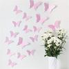 RSINC Light Pink 3D Butterflies Wall Sticker 1 Combo of 12 Piece (13 Cm X 15 Cm) B076X4SM1G
