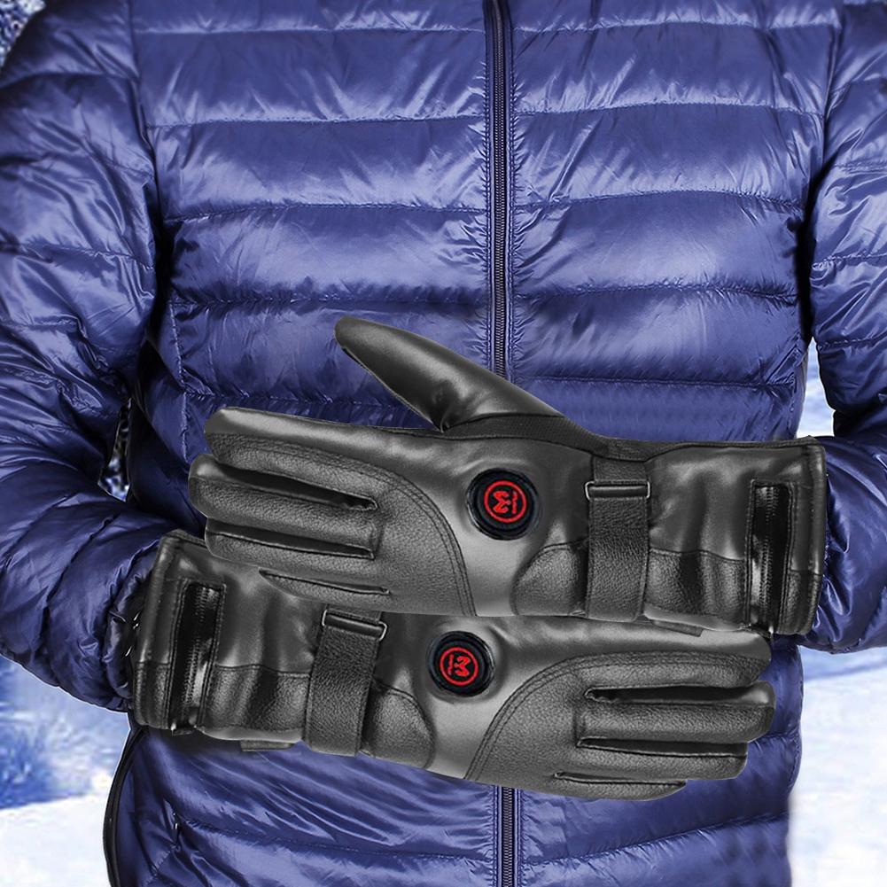 Rechargeable Electric Winter Gloves Thermal Touchscreen Gloves (No Battery) Heating Gloves for Outdoor Cycling Skiing Hiking