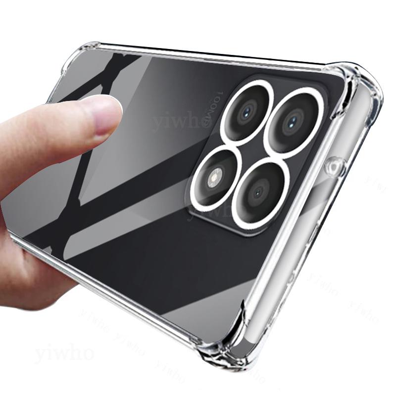 Shockproof Clear Case for Honor X8a CRT-LX1 Soft Silicone Transparent Back Covers for Honor X 8 A X8 8a Phone Protective Camera