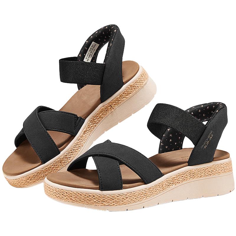 Skechers Women s Slip-On Woven Beach Sandals 37