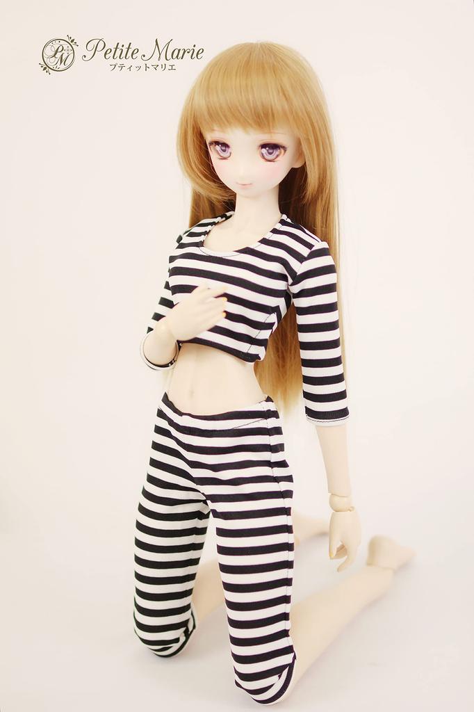 Petite Marie DD Prisoner Halloween Black and White Compatible with 60cm BJD Dolls and handcuffs not included 1/3 Costume, Costume, Striped, [No. 0040]