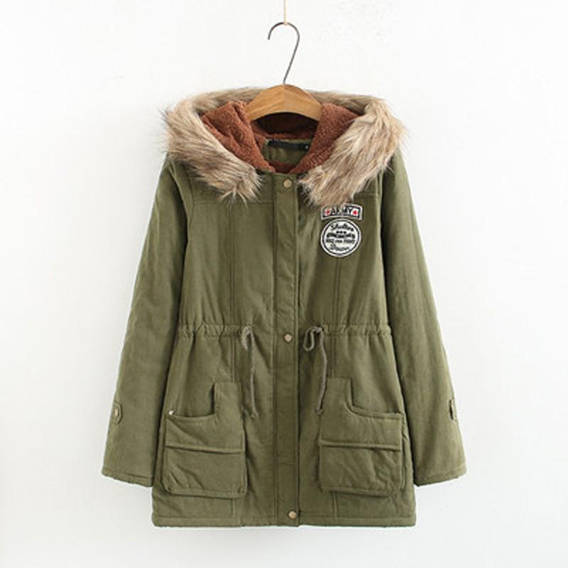 

Женские теплые зимние пальто с капюшоном, парки на подкладке из искусственного меха с хлопковой подкладкой из ягненка, женский волосатый воротник XL