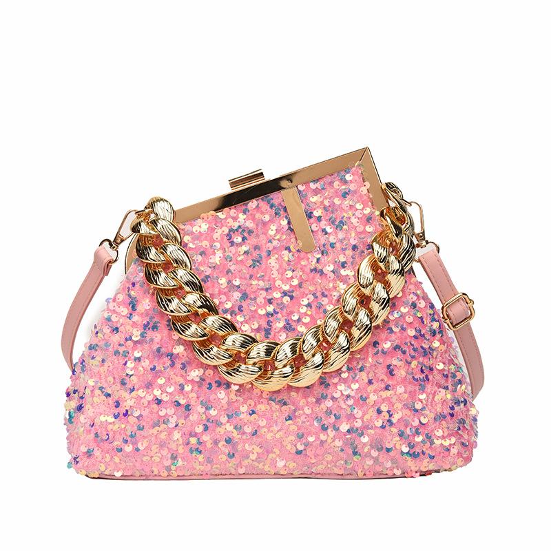

Autumn and winter new sequined banquet mobile phone shoulder messenger bag high-end fashion atmospheric women s bag