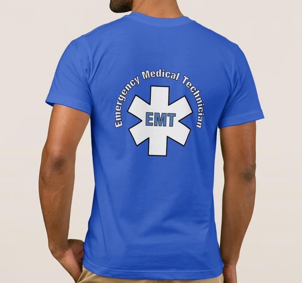 Emergency Medical Paramedic EMT Star of Life TShirt 100 Cotton ONeck Summer Short Sleeve Casual Mens Tshirt Size S3XL