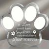 Animal Memorial Keepsake - Paw Print Tribute Gift for Lost Dog or Cat, Suitable for Various Room Types, Nurseries, Home Desk Living Room Acrylic Decor