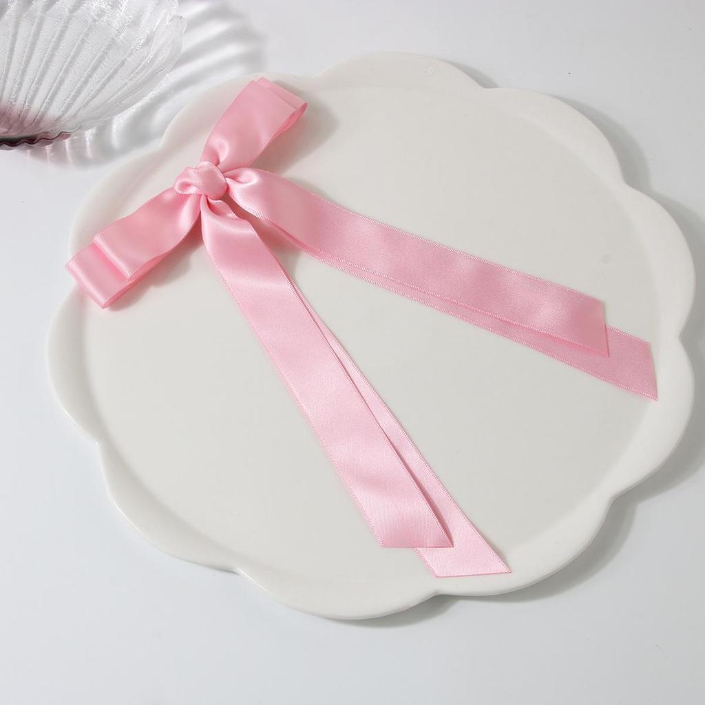 Ballet Style 4cm Bow Duckbill Hair Clip - Sweet Ribbon Hair Accessory