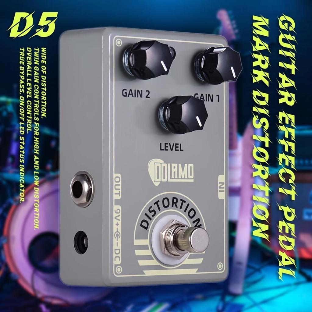 Efekt gitarowy Dolamo True Bypass FUZZ Distortion Overdrive D1 - D14 do gitary basowej
