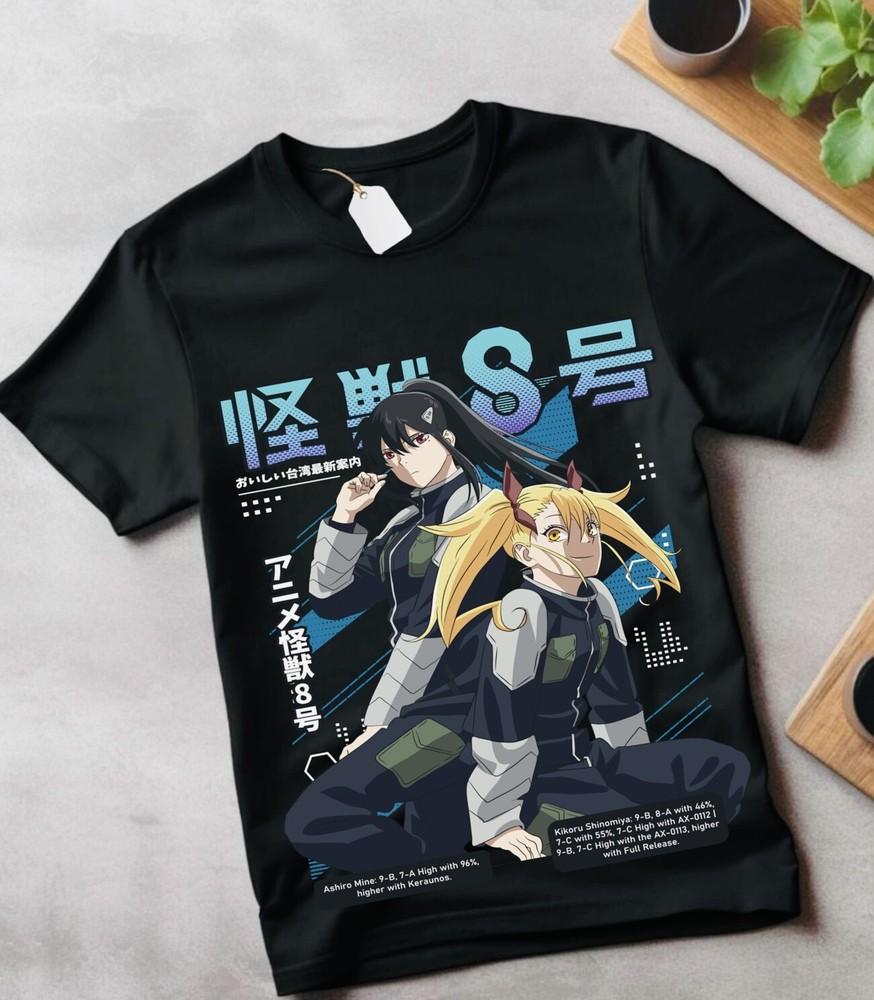 

Кайдзю № 8 Мина Широ Футболка Кайдзю Отаку Аниме Мягкая Футболка Подарочная Футболка Все Размеры S