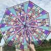 Clear Bubble Umbrella Wedding,Transparent Umbrella Windproofs Canopy Rain Bubble Umbrella Church Glass Stick Umbrella