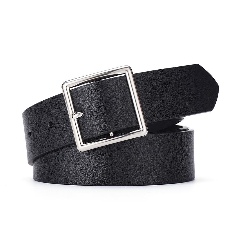 Women's Korean-Style Decorative Wide Pin Buckle Belt for Jeans - Unisex & Versatile