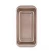 Golden Non-Stick Corrugated Toast Box with Lid - 450g Bread Baking Mold for Oven Use
