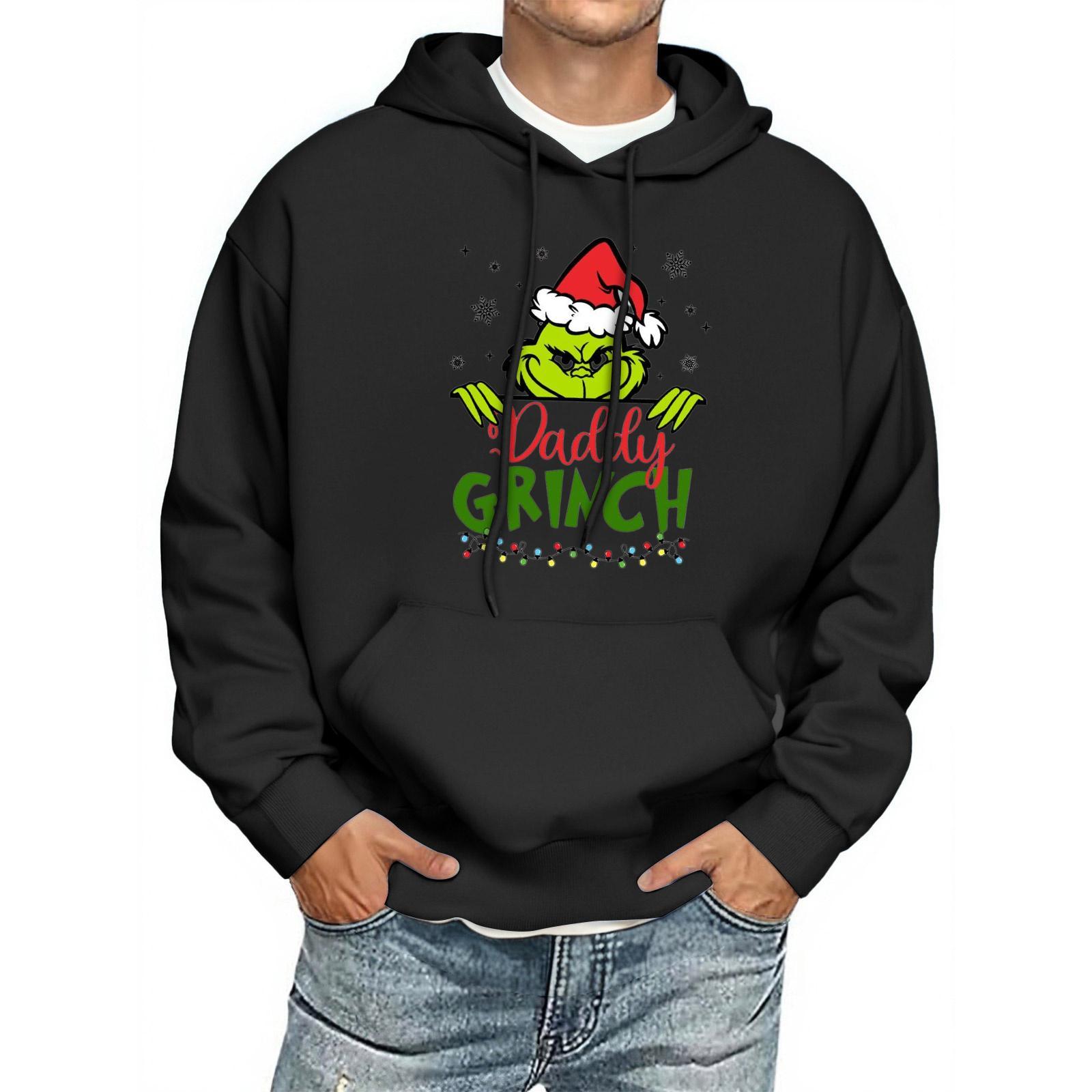 

Men s Print Hooded Sweatshirt Long-Sleeve Casual Pullover Hoodie Hooded Sweatshirt L