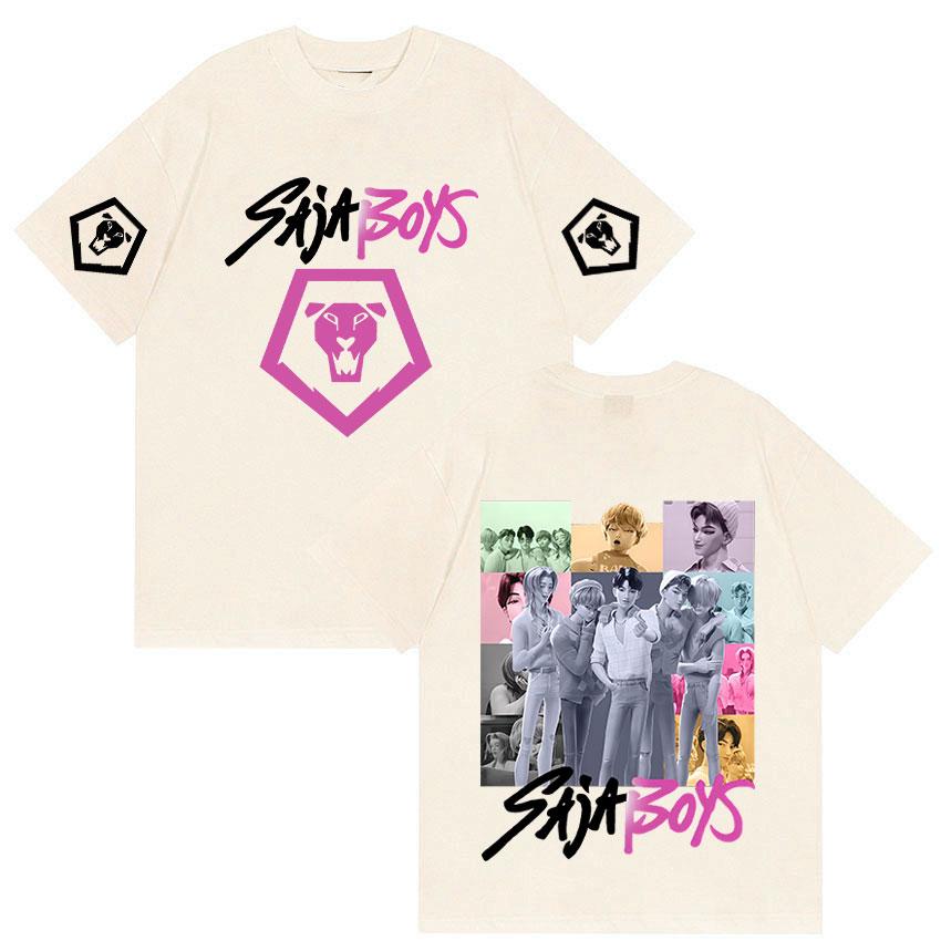 K-pop Saja Boys Demon Hunters 2025 Film Graphic T Shirts Men Women Aesthetic Fashion T-shirts Casual Oversized Short Sleeve Tees