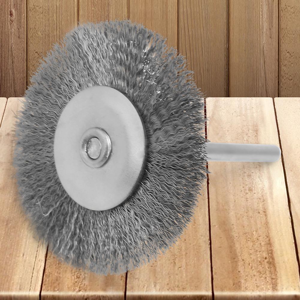 10 Pcs Polishing Brush Steel Wire Flat Type Brush Hd(3*25mm)