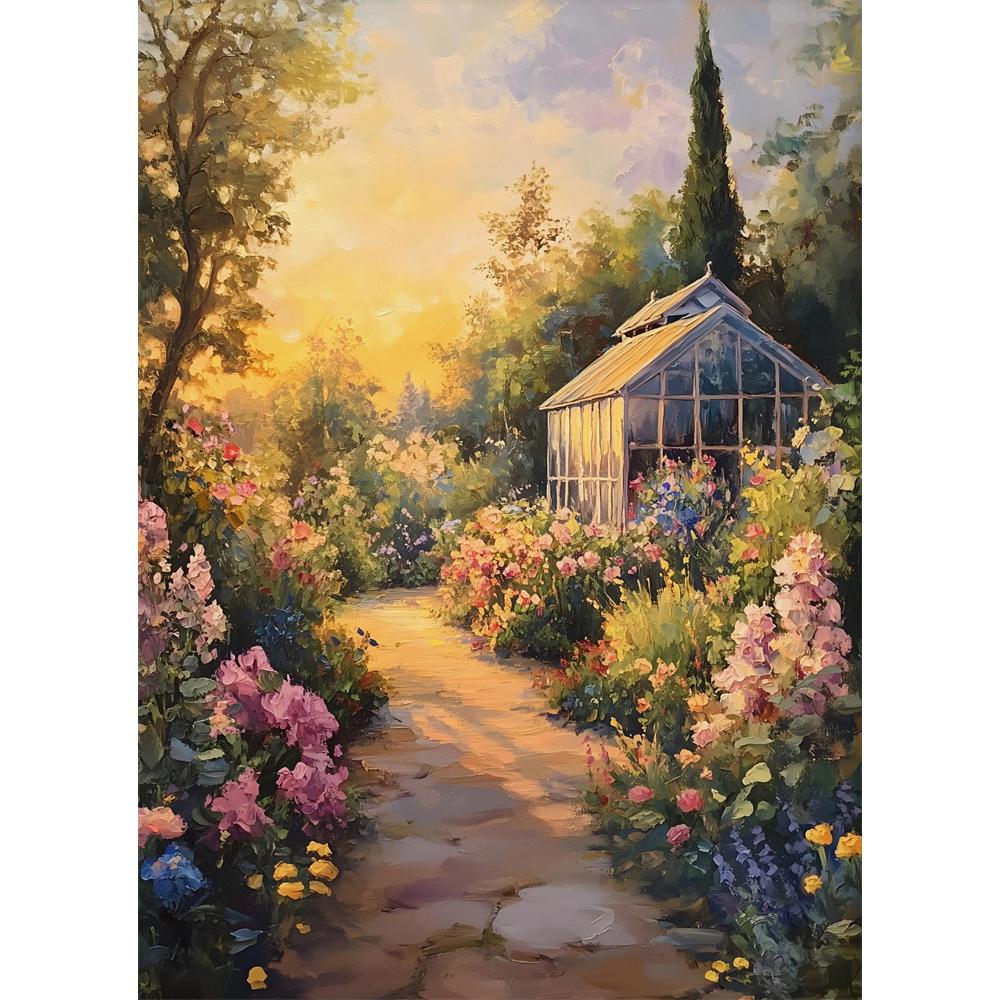 5D Diy Diamond Painting Cross Stitch Embroidery Classic French Manor NobleWoman Full Round Drill Home Decor Wall Art Gift