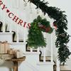 Handgefertigter Pferdekranz Haushalts-Simulationsgirlande Wiederverwendbarer Weihnachts-Pferdekopfkranz für Wohnzimmer Kaminsims Wand
