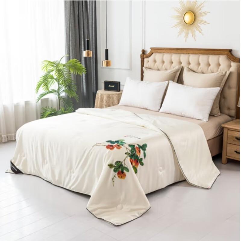 

Jinsili Everything Goes Well Hand-Painted Mulberry Silk Cover Quilt