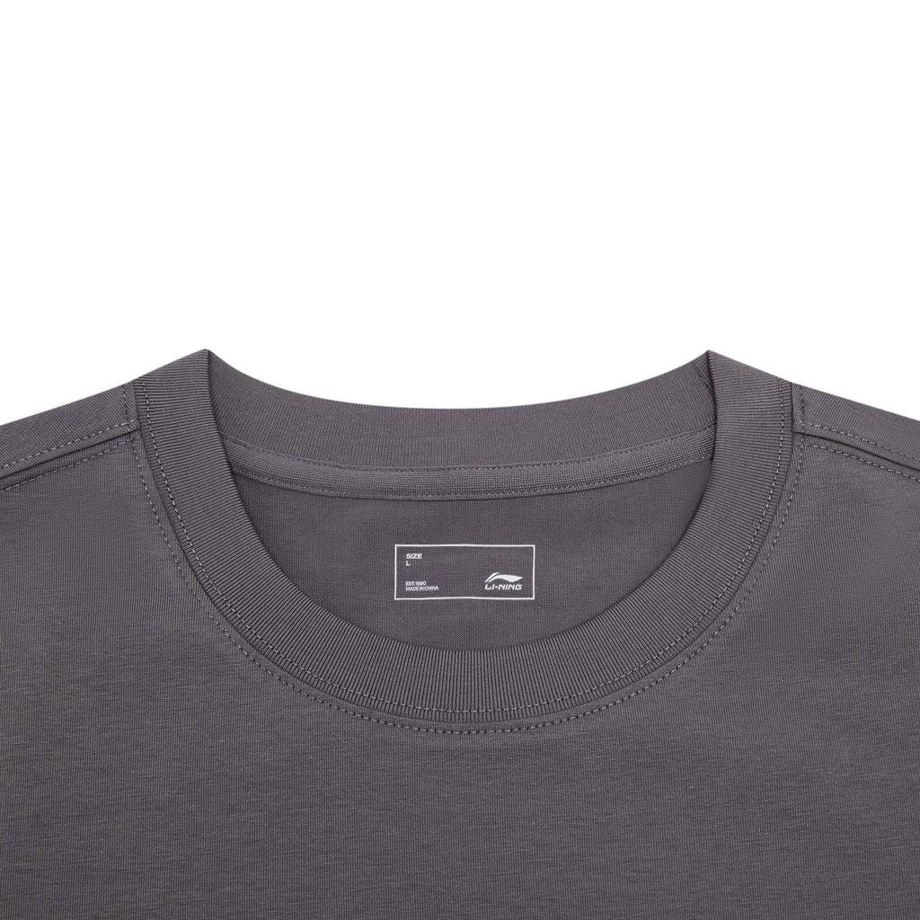 Li-Ning Simple Comfortable Pullover Round Neck Loose Versatile Casual Short Sleeve T-Shirt Men Tops ATSW355-4