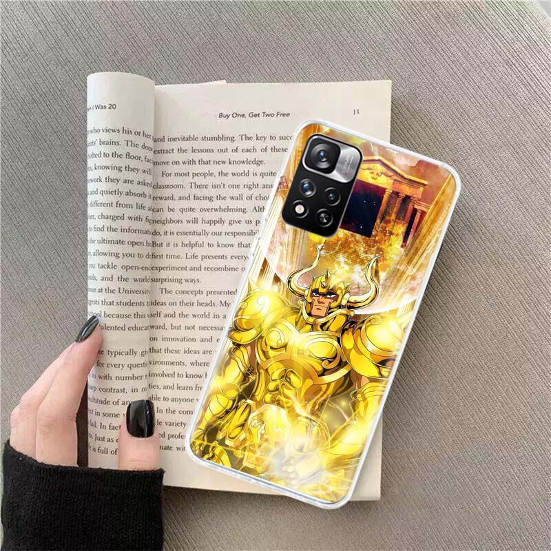 Saint Seiya Knights Of The Zodiac Handyhülle Für Xiaomi Redmi Note 11 12 14 13 Pro Plus 5G 14S 4G 12S 10 10S 11T Pro 11S 11E Coq