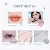 Flower Knows Shell Jewel Collection Professional Makeup Gift Set Eyeshadow Blush Lip Glaze Setting Powder Correcting Primer Kit