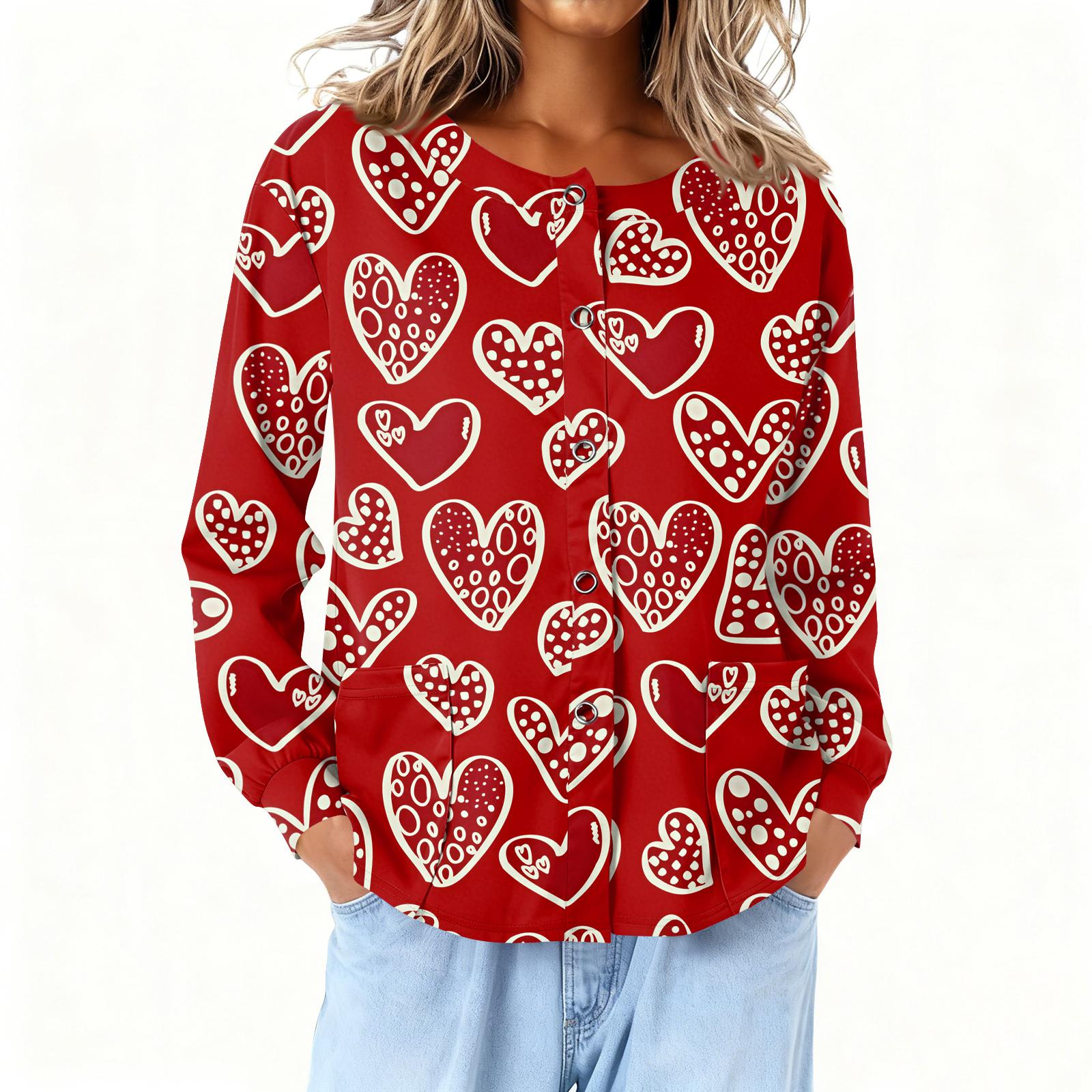 

Женский Рабочий Кардиган-Куртка с Длинным Рукавом, Принтом, Карманом, Воротником-стойкой, Однобортный, Защитный Комбинезон, Топ XXL